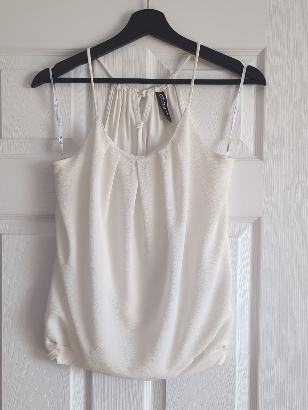 Ivory Spaghetti Strap Women's Top